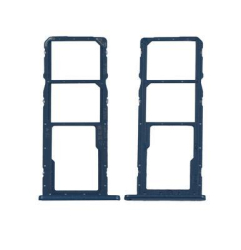 Držák SIM + microSD Huawei Y6 2019 Blue / modrý, Originál