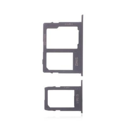 Držák SIM + microSD Samsung J415 Galaxy J4+ 2018 Black / černý, Originál