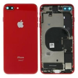 Zadní kryt Apple iPhone 8 Plus Red / červený + sklíčko kamery + střed