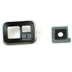 Krytka kamery Samsung i9100 Galaxy S2 Black / černé + sklíčko, Originál