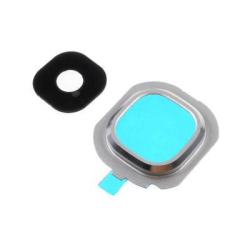 Krytka kamery Samsung J710 Galaxy J7 Silver / stříbrné + sklíčko, Originál
