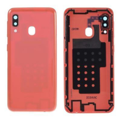 Zadní kryt Samsung A202 Galaxy A20e Coral / oranžový, Originál