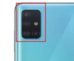 Sklíčko kamery Samsung A515 Galaxy A51 Black / černé, Originál