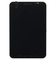 Přední kryt Samsung P1010 Galaxy Tab Black / černý + LCD + dotyk