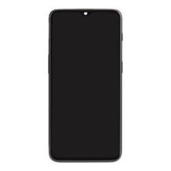 Přední kryt Oneplus 6T Black / černý + LCD + dotyková deska, Originál