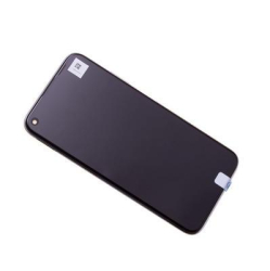Přední kryt Huawei P40 Lite Midnight Black / černý + LCD + dotyková deska, Originál