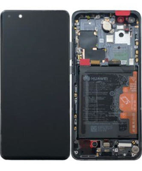 Přední kryt Huawei P40 Pro Midnight Black / černý + LCD + dotyko