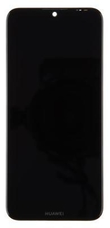 Přední kryt Huawei Y6s Black / černý + LCD + dotyková deska, Originál