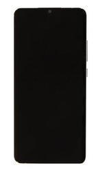 Přední kryt Samsung A315 Galaxy A31 Black / černý + LCD + dotyková deska, Originál