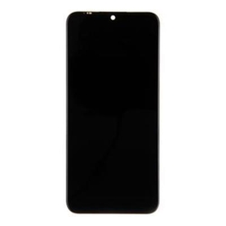 Přední kryt Motorola E6 Plus Black / černý + LCD + dotyková desk