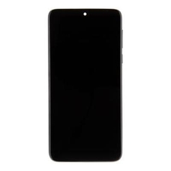 Přední kryt Motorola One Macro Black / černý + LCD + dotyková de