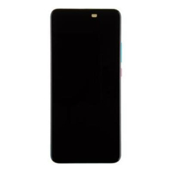 Přední kryt Xiaomi Poco F2 Pro Neon Blue / modrý + LCD + dotyková deska, Originál