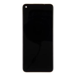 Přední kryt Realme 6 Black / černý + LCD + dotyková deska, Originál