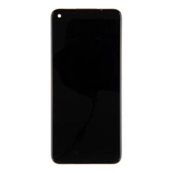Přední kryt Realme 6S Black / černý + LCD + dotyková deska, Originál
