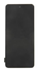 Přední kryt Samsung M317 Galaxy M31S Black / černý + LCD + dotyková deska, Originál