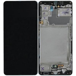Přední kryt Samsung A426B Galaxy A42 Black / černý + LCD + dotyk