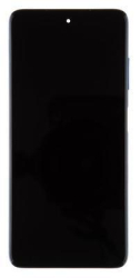 Přední kryt Xiaomi Poco X3 Blue / modrý + LCD + dotyková deska, Originál