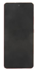 Přední kryt Samsung A516 Galaxy A51 Pink / růžový + LCD + dotyková deska, Originál