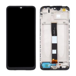 Přední kryt Xiaomi Redmi 9A Carbon Grey / šedý + LCD + dotyková deska, Originál