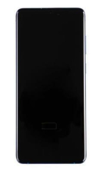 Přední kryt Samsung G985, G986 Galaxy S20 Plus Aura Blue / modrý + LCD + dotyková deska, O