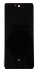 Přední kryt Samsung G781 Galaxy S20 FE 5G Cloud Lavender + LCD + dotyková deska, Originál
