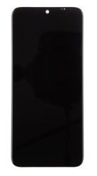 Přední kryt Motorola E7 2020 Black / černý + LCD + dotyková deska, Originál