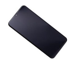 Přední kryt Samsung A205 Galaxy A20 Black / černý + LCD + dotyková deska, Originál