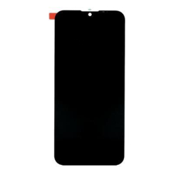 Přední kryt Motorola E6s 2020 Black / černý + LCD + dotyková deska, Originál