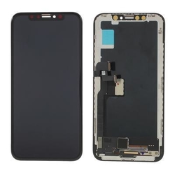 Přední kryt Apple iPhone X Black / černý + LCD + dotyková deska