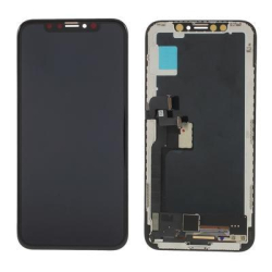 Přední kryt Apple iPhone X Black / černý + LCD + dotyková deska - TFT LCD