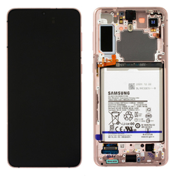 Přední kryt Samsung G996 Galaxy S21+ Phantom Silver + LCD + doty