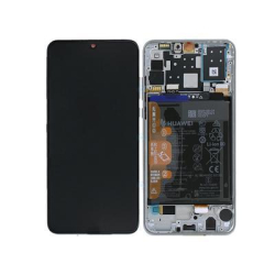 Přední kryt Huawei P30 Lite 2020 White / bílý + LCD + dotyková deska, Originál
