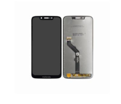 Přední kryt Motorola G7 Play, XT1952 Black / černý + LCD + dotyková deska, Originál