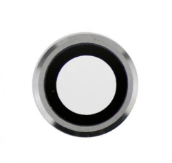 Krytka kamery Apple iPhone 6, iPhone 6S Silver / stříbrné + sklíčko, Originál
