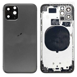 Zadní kryt Apple iPhone 11 Black / černý + sklíčko kamery + střed