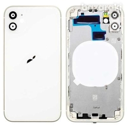 Zadní kryt Apple iPhone 11 White / bílý + sklíčko kamery + střed