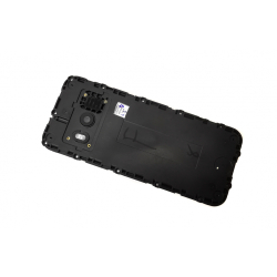 Střední kryt Nokia 800 Tough Black / černý + sklíčko kamery, Originál - SWAP