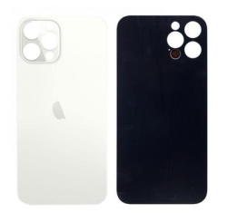 Zadní kryt Apple iPhone 12 Pro Max Silver / stříbrný - větší otvor pro sklíčko kamery