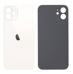 Zadní kryt Apple iPhone 12 mini White / bílý - větší otvor pro sklíčko kamery