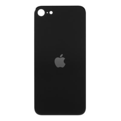 Zadní kryt Apple iPhone SE 2020 Black / černý - větší otvor pro