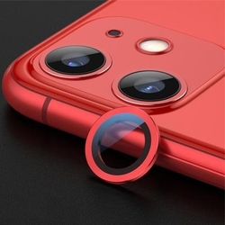Krytka kamery Apple iPhone 11 Red červená + sklíčko