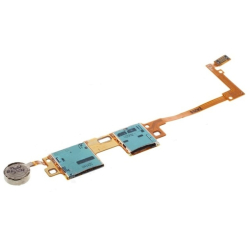 Flex kabel Samsung P605, T525 Galaxy Tab Pro 10.1 + čtečka SIM + microSD + vibra, Originál