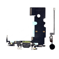 Flex kabel Apple iPhone 7 +Lightning konektor Black / černý + home, Originál