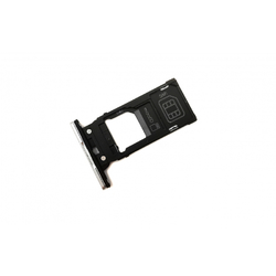 Držák SIM + microSD Sony Xperia XZ2, H8266 Silver / stříbrný