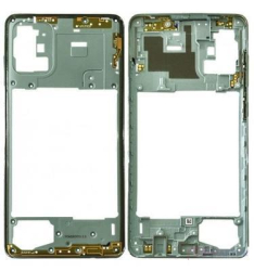 Střední kryt Samsung A715 Galaxy A71 Blue / modrý, Originál