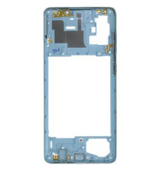 Střední kryt Samsung A715 Galaxy A71 Silver / stříbrný, Originál