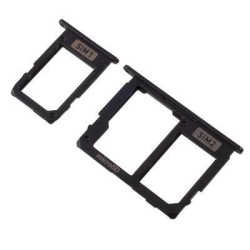 Držák SIM + microSD Samsung J730 Galaxy J7 2017 Black , černý, Originál