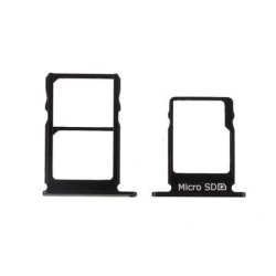Držák SIM + microSD Nokia 5 Black , černý, Originál
