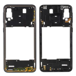 Střední kryt Samsung A405 Galaxy A40 Black , černý, Originál