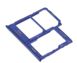 Držák SIM + microSD Samsung A415 Galaxy A41 Blue / modrý (Servic